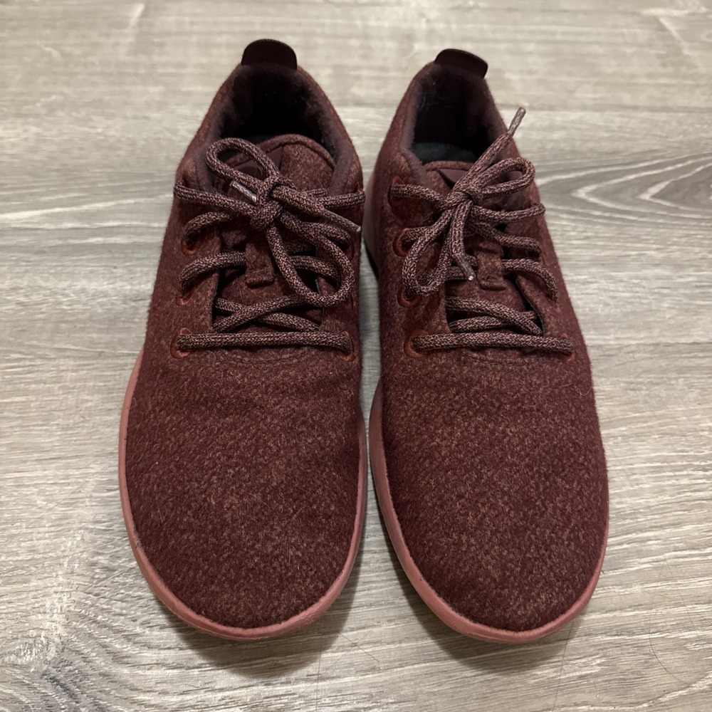 Allbirds Wool Runners Sneakers Mens Size 10 Muted Red Burgundy